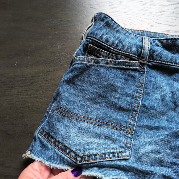 Anthropologie Pilcro The Wanderer Denim Shorts Lightweight Cutoffs Medium Blue - Picture 6 of 14